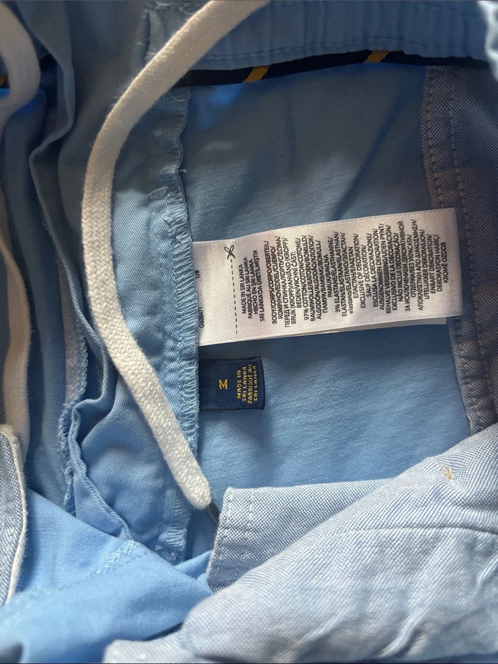 Polo by Ralph Lauren Light Blue Elastic-Waist Men’s Shorts